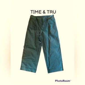 TIME & TRU pleated high waisted pants